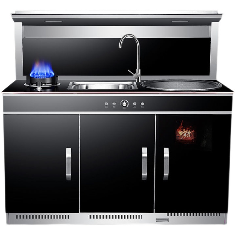 奧米康柴火集成灶無煙煤氣液化氣自建房別墅燒柴家用節(jié)能省柴土灶